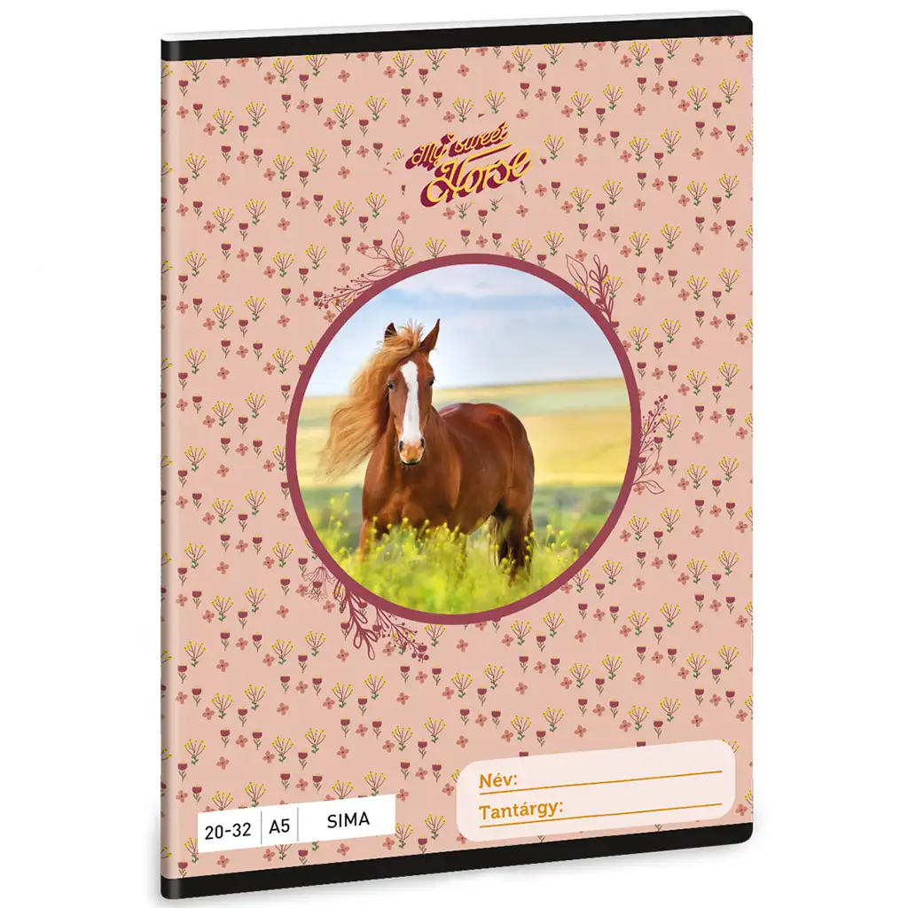 Ars Una: My sweet Horse jazdecký zošit s hladkými listami A/5