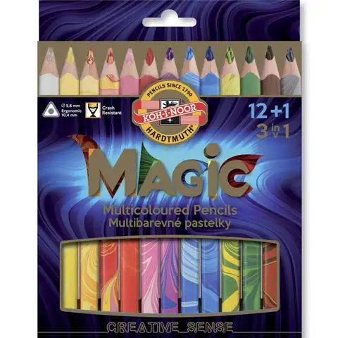 Ico: Koh-I-Noor Magic Set trojuholníkových hrubých ceruziek
