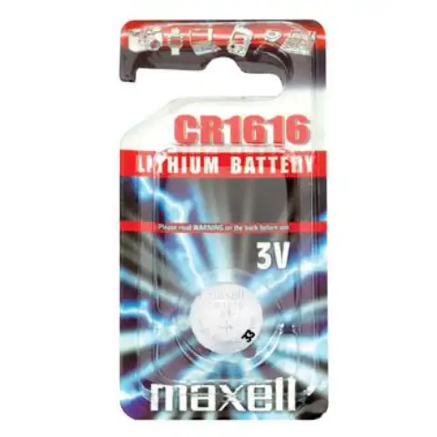 Maxell: Alkalická Lítiová batéria CR1616 1ks blisterové balenie