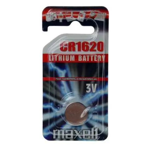 Maxell: Alkalická Lítiová batéria CR1620 1 blisterové balenie