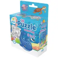 16-dielna omaľovánka puzzle 2 v 1 - More