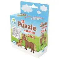 16-dielna omaľovánka puzzle 2 v 1 - Poník
