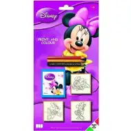 3 ks sada pečiatok Minnie Mouse s ceruzkami