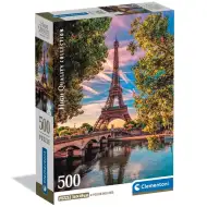 500 HQC kompaktné puzzle pozdĺž Seiny - Clementoni