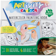 ARTivity: Zvieratá akvarelová omaľovanka so štetcom – Carioca
