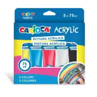 Acrylic 5x75ml akrylová farba sada - Carioca