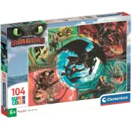 Ako si vycvičiť draka 104-dielne Supercolor puzzle - Clementoni