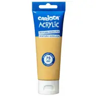 Akrylová farba 75 ml v zlatej farbe - Carioca