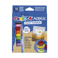 Akrylové akrilové značkovače 10 ks sada - Carioca