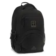 Ars Una: Cordura čierny ergonomický školský batoh, ruksak 33x45x24cm