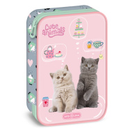 Ars Una: Cute Animals - Čajová párty viacposchodový peračník s motívom mačiek