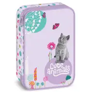 Ars Una: Cute Animals - Kitten viacúrovňový peračník 15,5x22,5x4,5cm