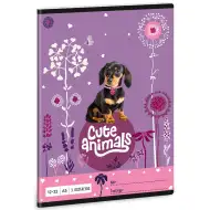 Ars Una: Cute Animals - Šteniatko jazvečíka linajkový zošit pre 3. ročník A/5