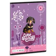 Ars Una: Cute Animals - Šteniatko jazvečíka štvorčekový zošit A/5