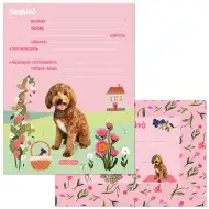 Ars Una: Cute Animals psík pozvánka na párty s obálkou 10 ks