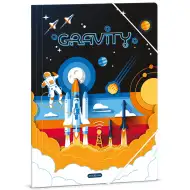 Ars Una: Gravity astronautická gumičková mapa A/4