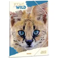 Ars Una: Icons of the wild obal na zošity s gumou so vzorom servala, formát A/4