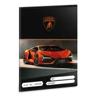 Ars Una: Oranžový Lamborghini A/5 linajkový zošit pre 1. ročník 14-32