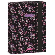 Ars Una: Pearl Blossom Black gumičkový box na zošity A/5