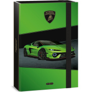 Ars Una: zelený box na zošity s motívom Lamborghini, formát A4