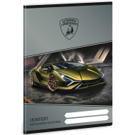 Ars Una: zošit so vzorom Lamborghini, 38 listov, A/5