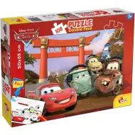 Autá 2 v 1 108-dielne puzzle a omaľovánka 50x35 cm - Lisciani