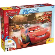 Autá 2 v 1 250-dielne puzzle a maľovanka 50x35 cm - Lisciani