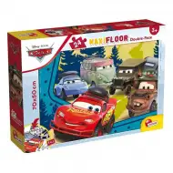 Autá 2 v 1 maxi 24-dielne puzzle a omaľovánka 70x50 cm – Lisciani