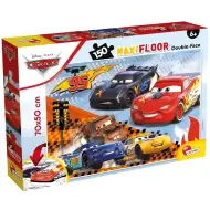 Autá 3 2 v 1 150-dielne puzzle a omaľovánka 70x50cm - Lisciani