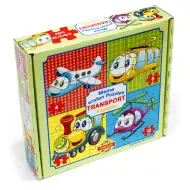 Moje prvé puzzle Transport 4v1