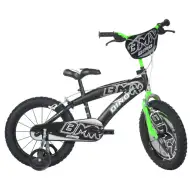 BMX čierno-zelený detský bicykel vo veľkosti 14 - bicykel Dino Bikes