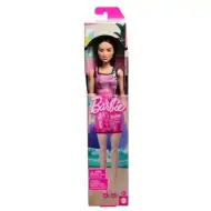 Barbie Chic módna bábika s hnedými vlasmi v ružových Barbie šatách - Mattel