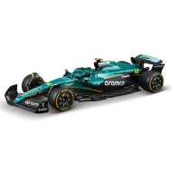 Bburago: Aston Martin AMR25 Alonso F1 závodné auto kovový model 1/43 (Fernando Alonso č. 14)