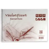 Bezdrôtový špirálový náčrtník B/4, 32 listov, 120g