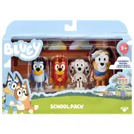 Bluey: Bluey a jeho priatelia v škole sada 4 figúrok