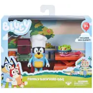 Bluey: Záhradná BBQ párty hračková súprava s figúrkou Bandita