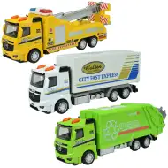 City Cars: Mestský nákladný automobil na kolesách v rôznych variantoch 19cm 1ks