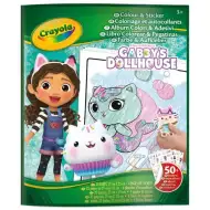 Crayola: Omaľovánka a nálepková knižka - Gabiin domček pre bábiky