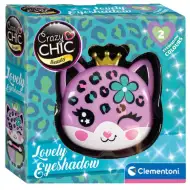 Crazy Chic: Očné tiene a aplikátor v úložnom boxe v tvare leoparda - Clementoni