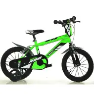 Detský bicykel Mountain Bike R88 zeleno-čierny v 16-palcovej veľkosti - bicykel Dino Bikes