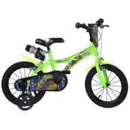 Detský bicykel Tini Ninja korytnačky, veľkosť 16 - bicykel Dino bikes