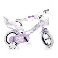 Dievčenský bicykel bielej farby vo veľkosti 12 - bicykel Dino Bikes