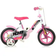 Dino Sport 108 ružovo-biely detský bicykel vo veľkosti 10 - bicykel Dino Bikes