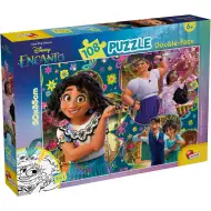 Disney Encanto 2 v 1, 108-dielne puzzle a omaľovánka 50x35 cm - Lisciani