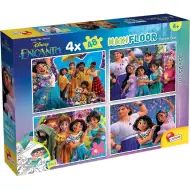 Disney Encanto 2 v 1 maxi 4x48 ks puzzle a omaľovánka 35x25 cm - Lisciani