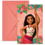 Disney+Princezné Vaiana 2 party pozvánka s obálkou 6-dielna sada