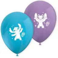 Disney+Stitch fialovo-modré balóniky, sada 8 ks