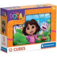 Dora objaviteľka 12-dielna rozprávková kocka - Clementoni