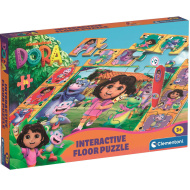 Dóra prieskumníčka interaktívne 24-dielne podlahové puzzle - Clementoni