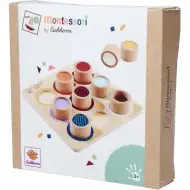 Eichhorn: Drevená Montessori senzorická párovacia sada valčekov – Hmatová vzdelávacia hračka - Simba Toys